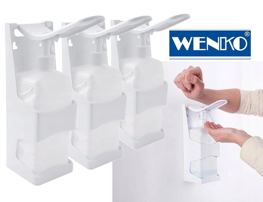 3x Dozownik XXL na mydło w płynie i żel pod prysznic 1000 ml