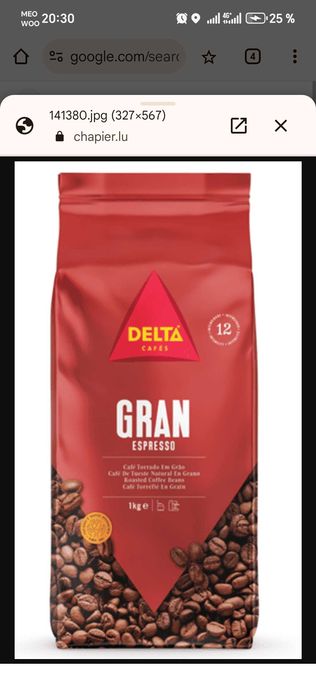 Grand expresso delta 10kg 150€