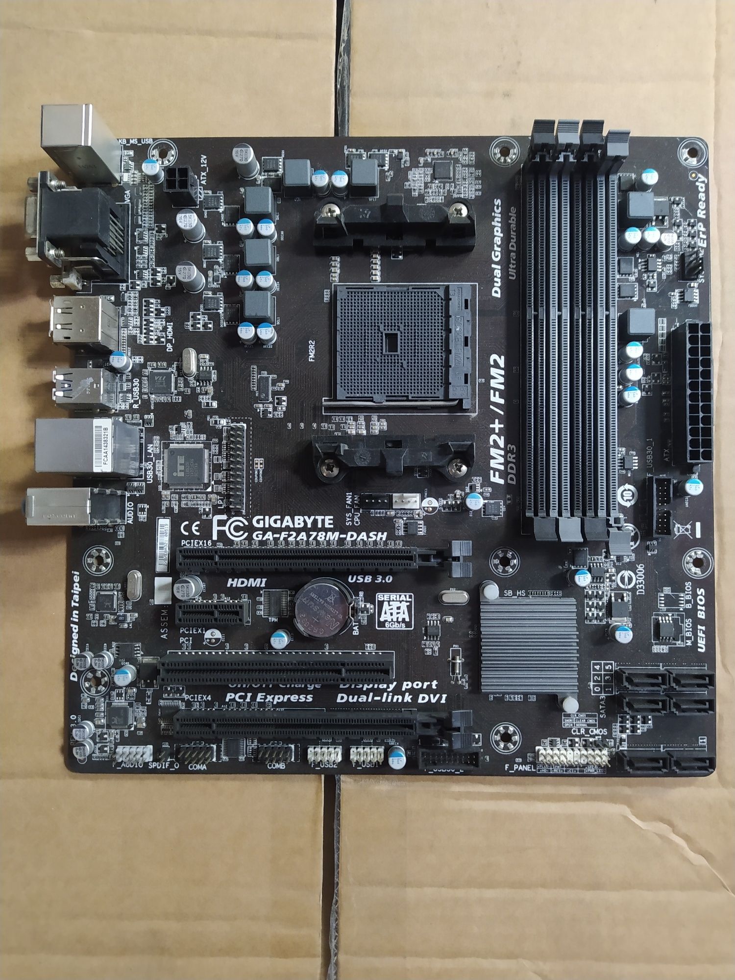 Материнська плата GIGABYTE F2A78M-DASH