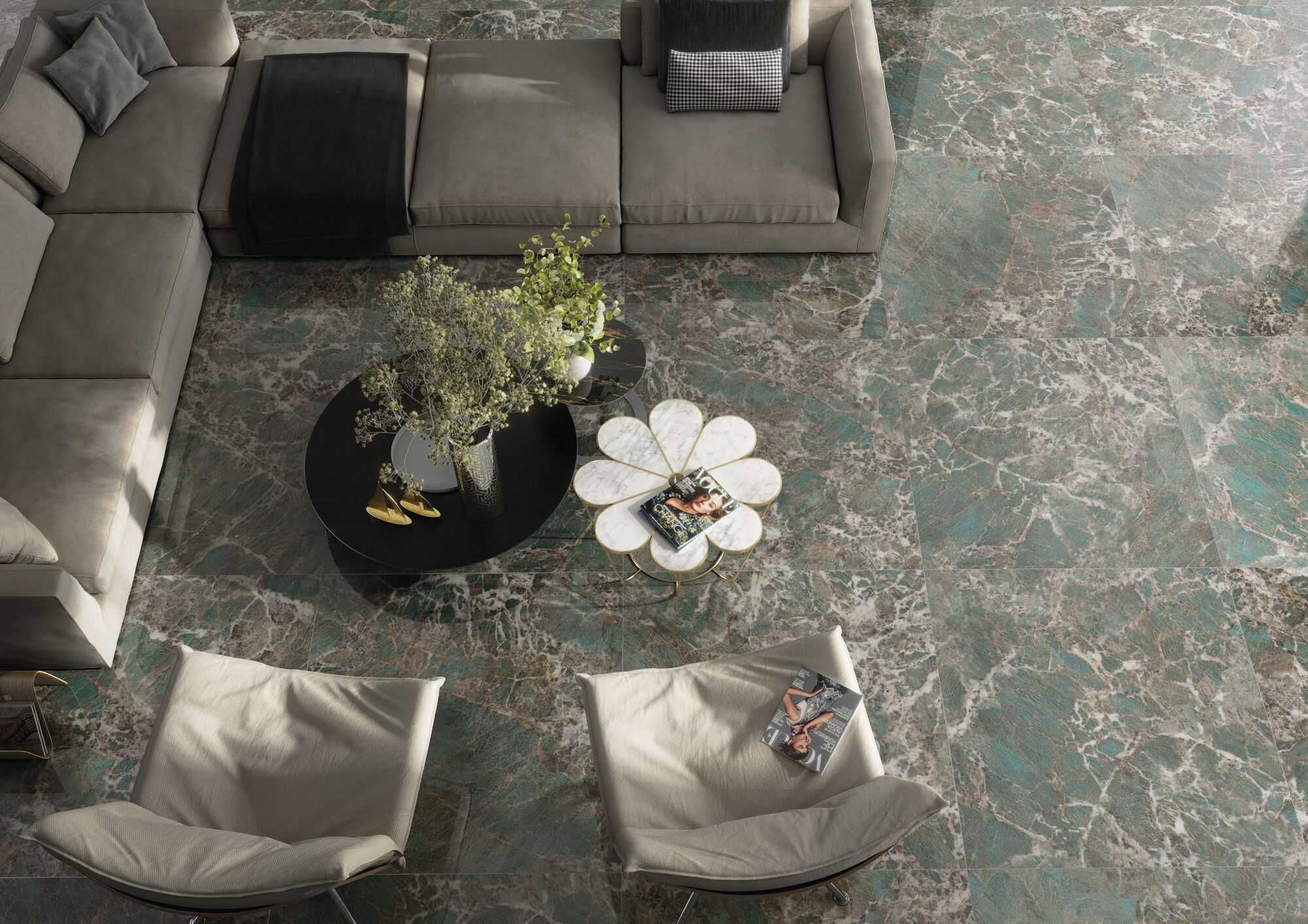 PAVIMENTO AMAZZONITE 120x120