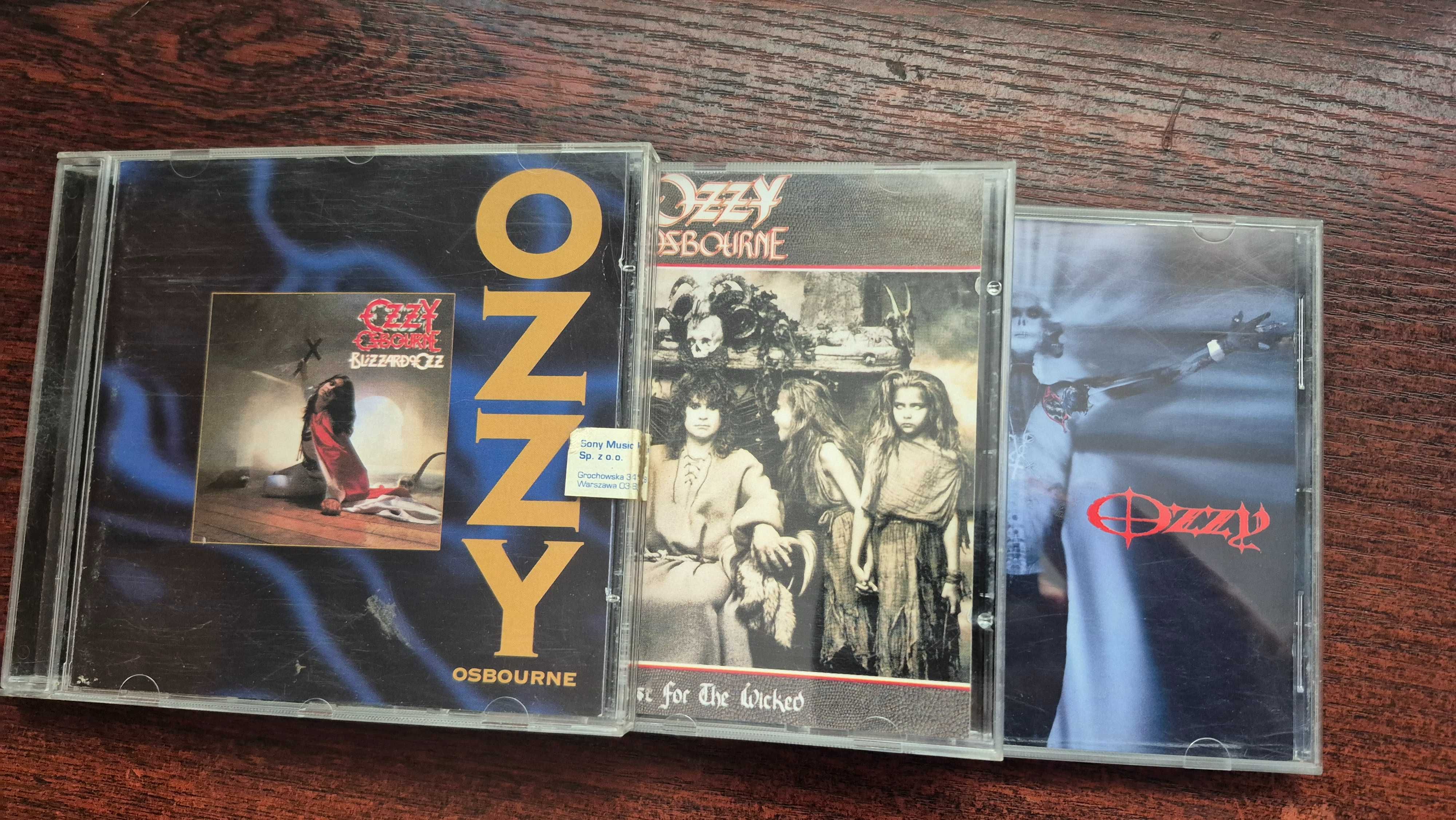 Ozzy Osbourne  "Blizzard of Ozz , No Rest For The ... , Down To Earth"