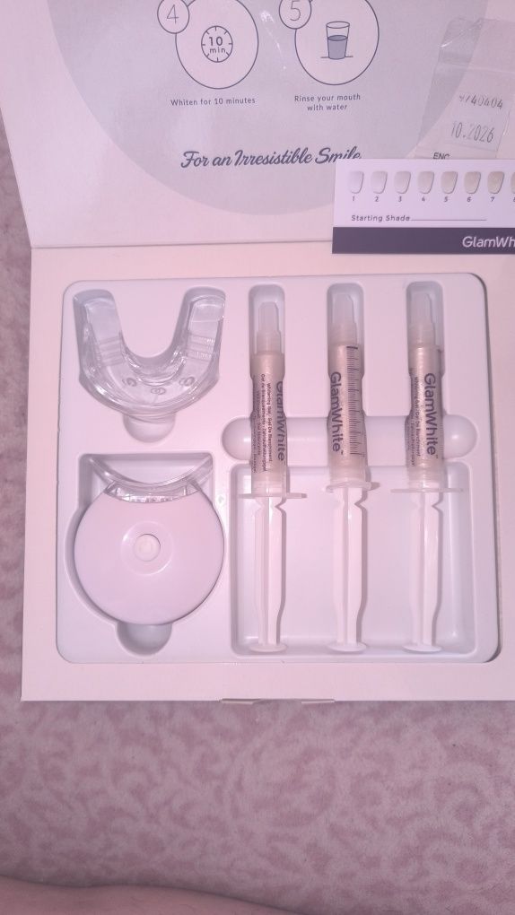 Kit de tratamento de branqueamento dentário - novo, selado