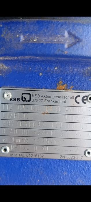 Pompa KSB etabloc etb 065/040/160 silnik 5,5 kW