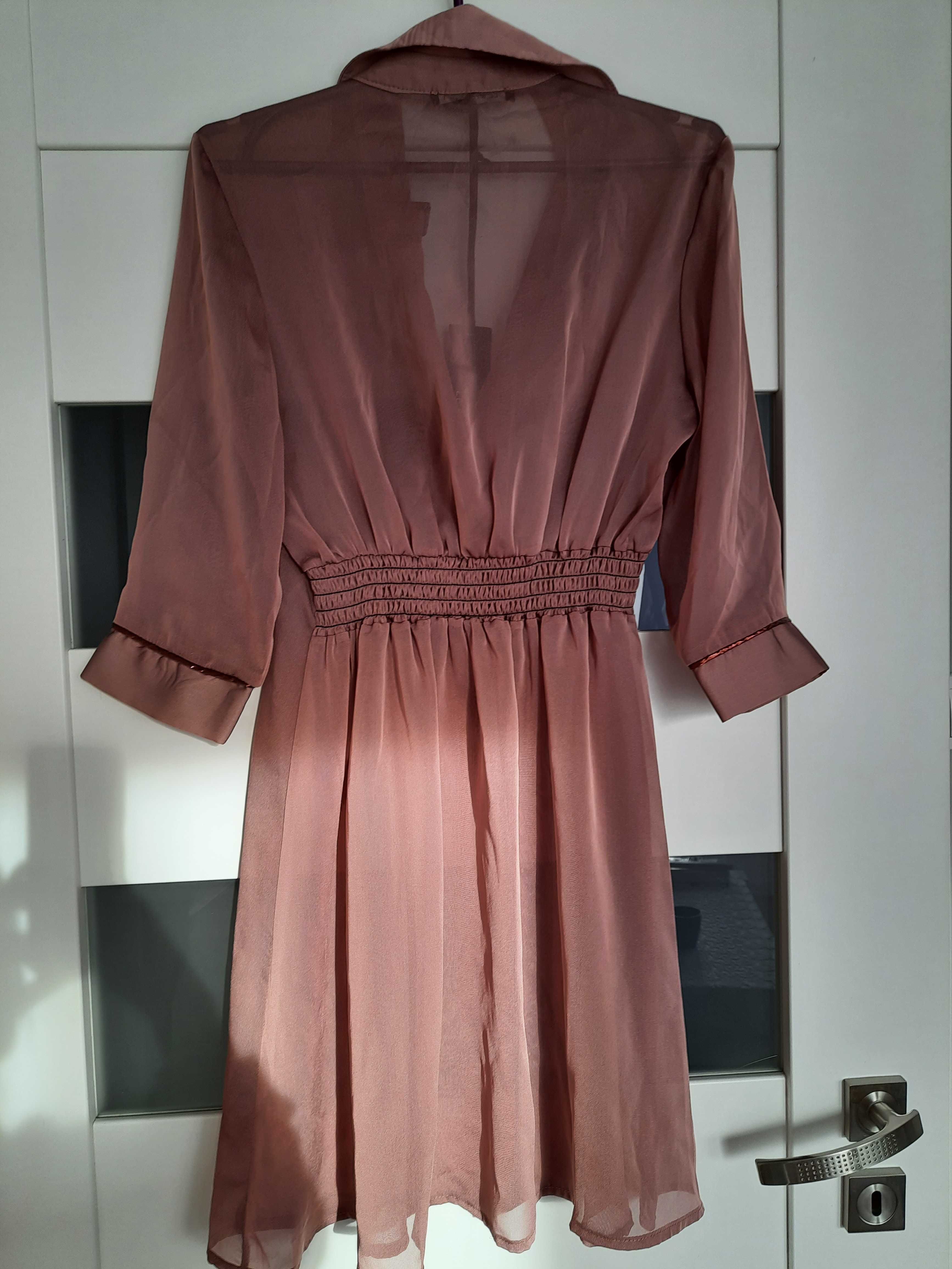 Nowa delikatna włoska sukienka LE STREGHE# letnia r. XS