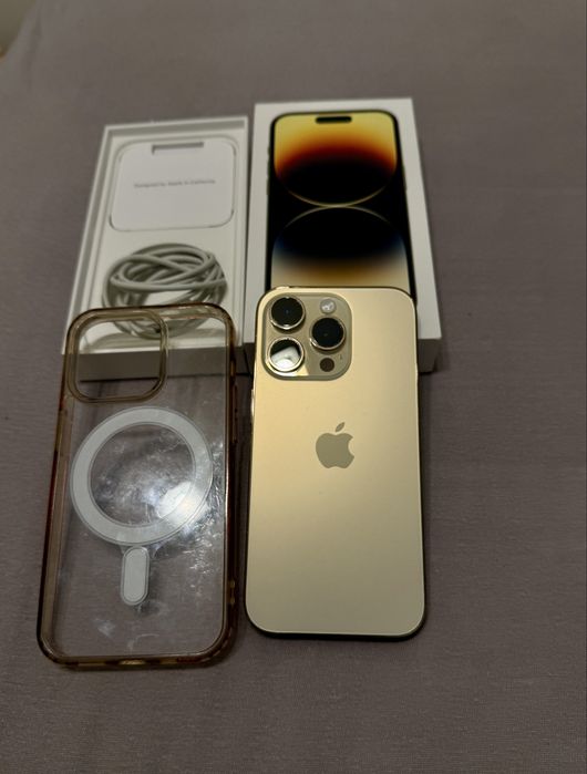 Sprzedam Iphone 14pro 256gb gold idealny
