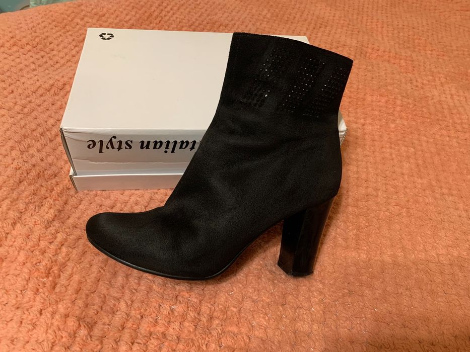 Черевики еко замш