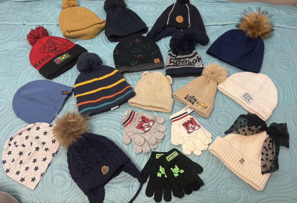 Шапки на хлопчика/дівчинку осінь-зима від 6 місяців до 5 років