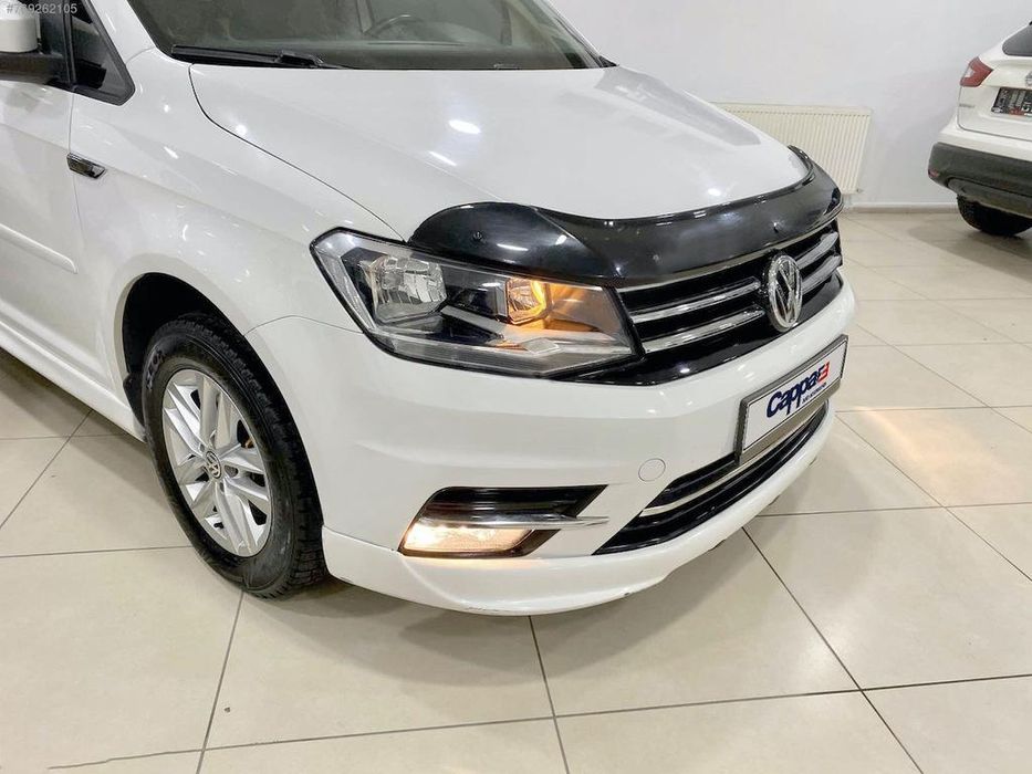 Volkswagen Caddy 2015+ Дефлектор капота (мухобойка) EuroCap