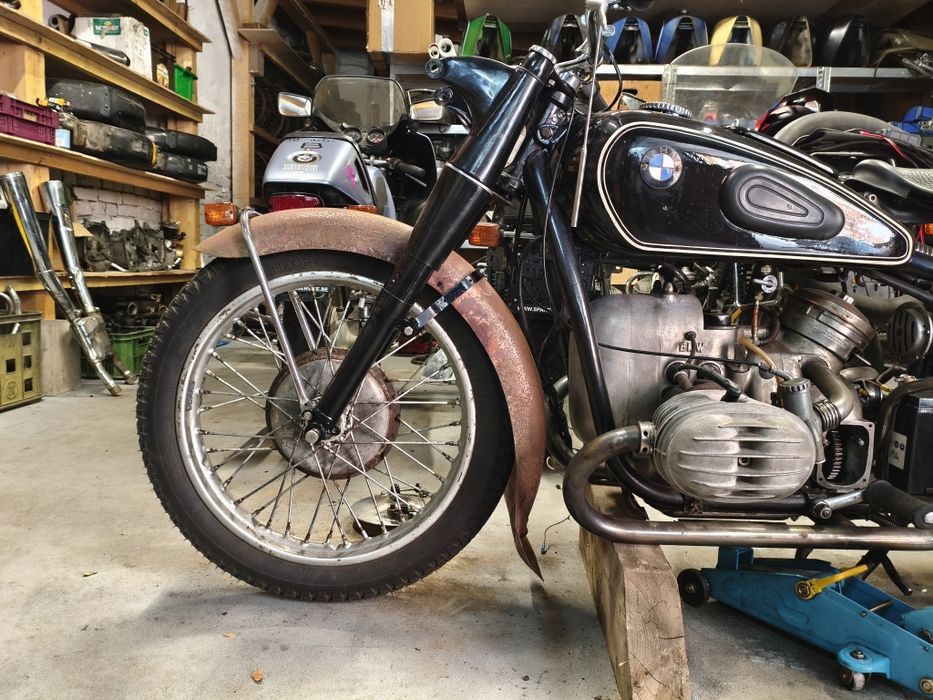 BMW r12 r27 r60 r69 r51 r67 przód zawieszenie earles błotnik