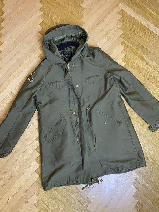 Парка пальто жіноча Guess хакі L утеплена