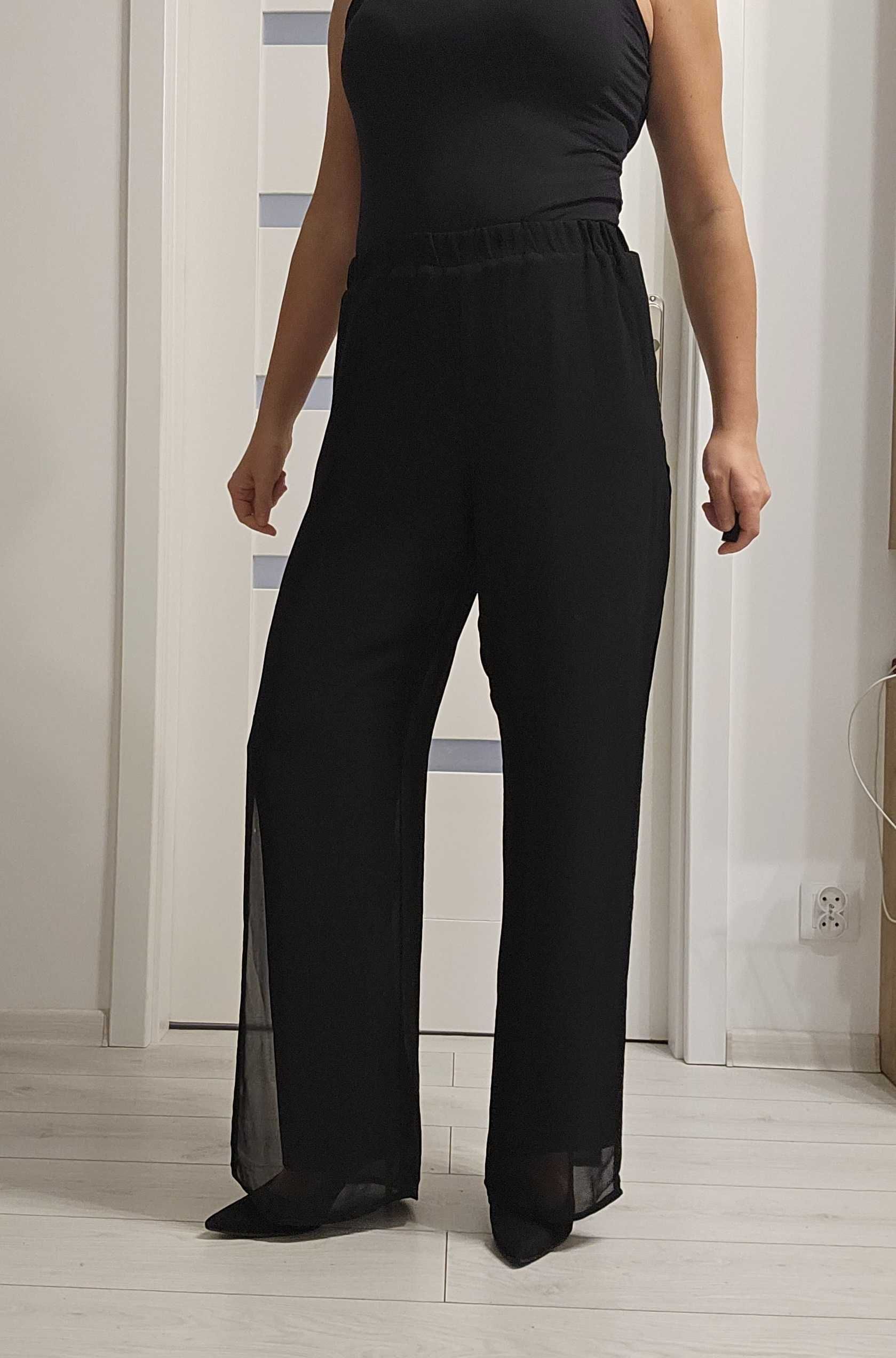 Czarne spodnie, warstwy, r. M/L, Signature