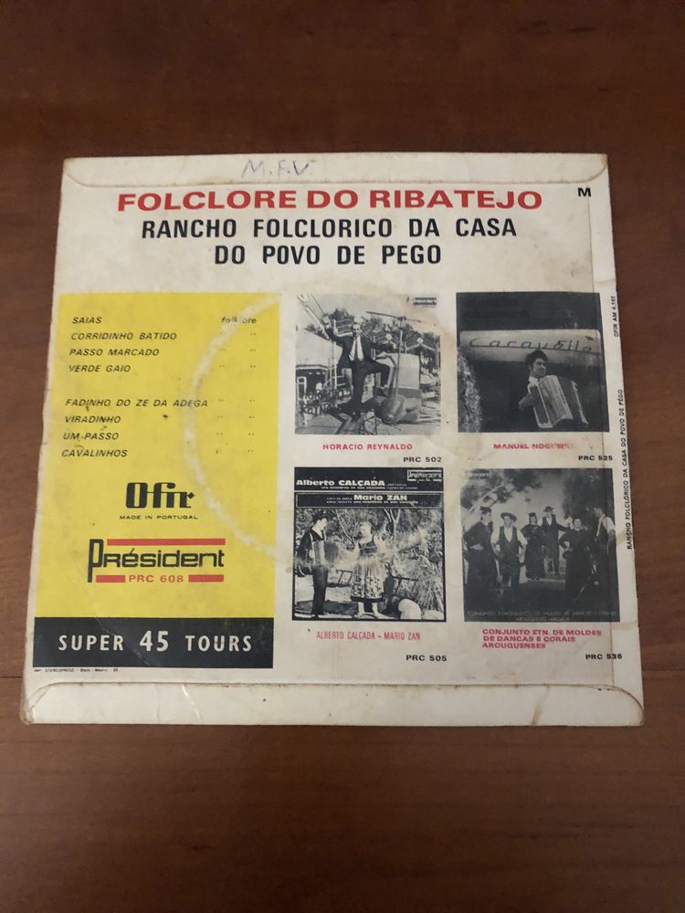 Vinil muito antigo Folclore Ribatejo