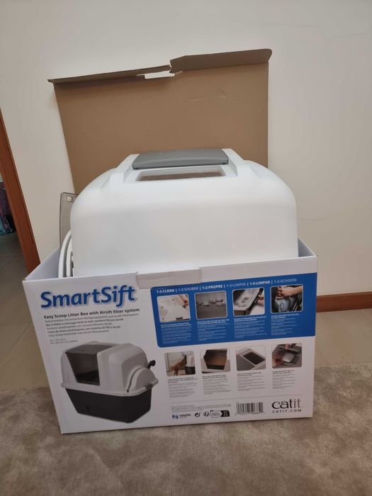 Cat SmartSift - Caixa de areia Semi automática para gatos