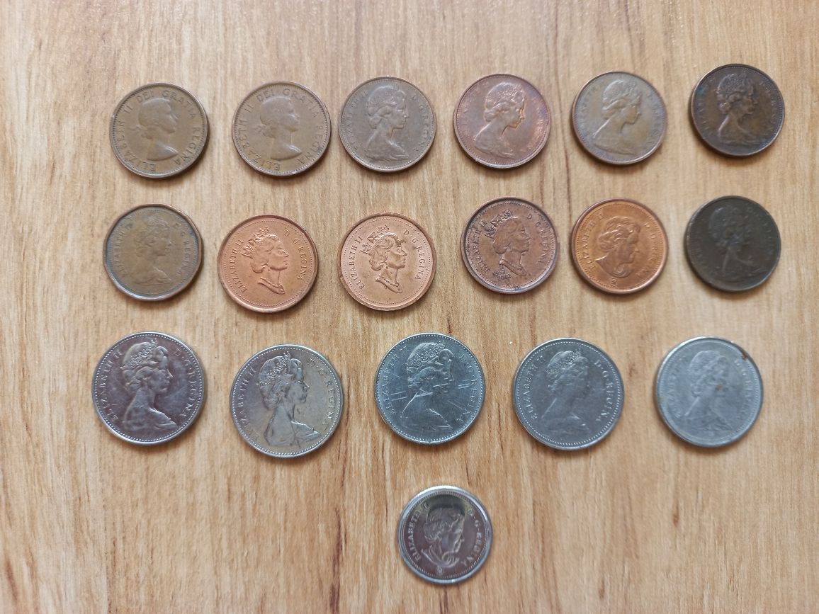 Kanada - 18 historycznych monet obiegowych