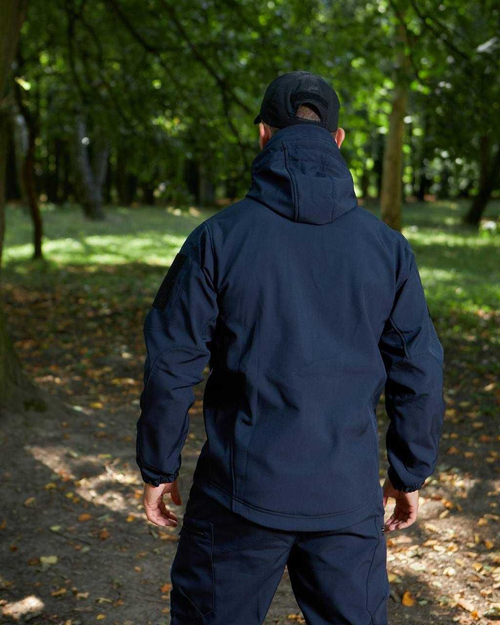 Тактична демісезонна куртка софтшелл на флісі для ДСНС
