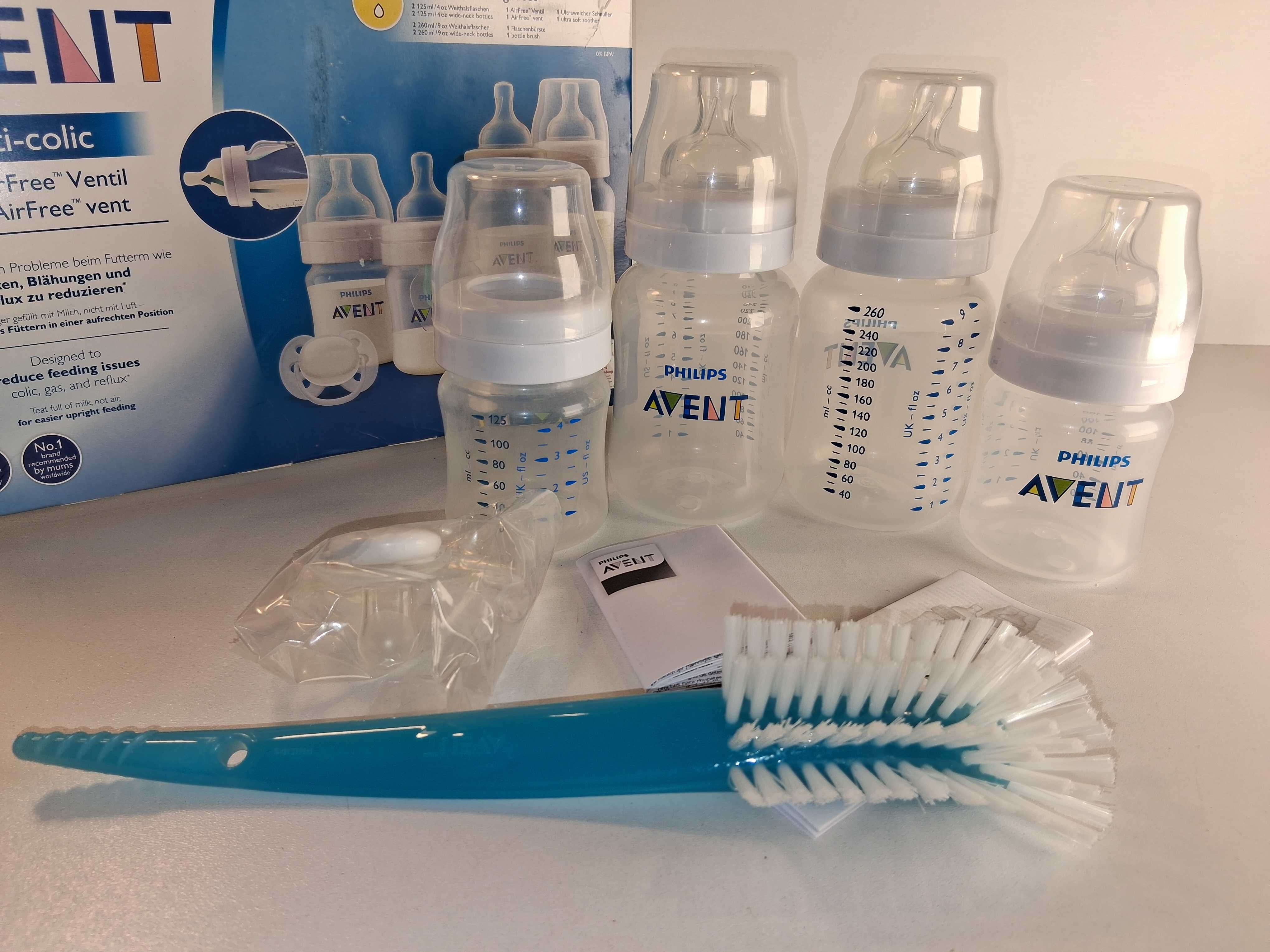 G022 Philips Avent Zestaw Startowy Butelki Antykolkowe AirFree Wentyl