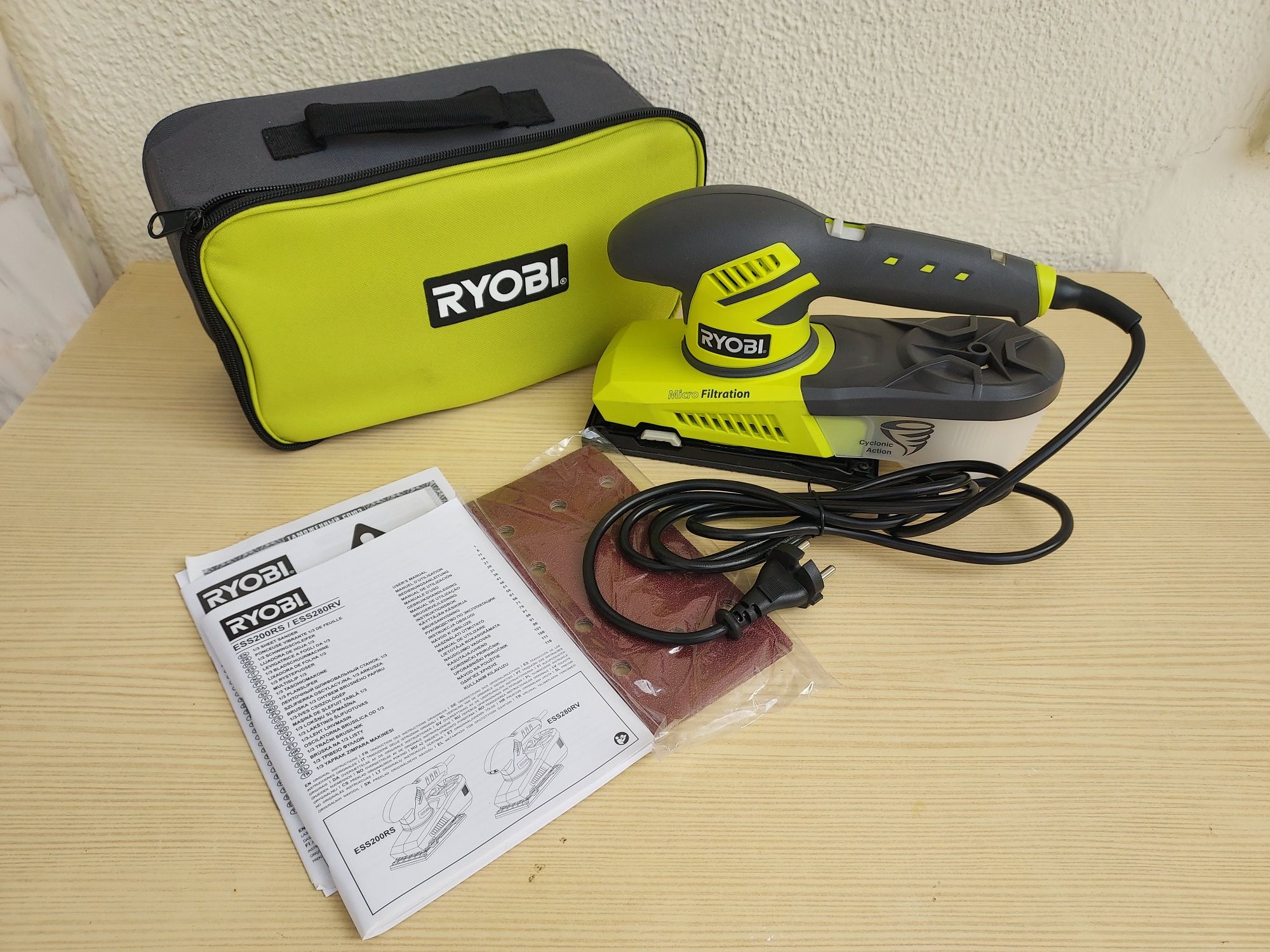 Lixadora Vibratória Elétrica Ryobi (ESS280RV)