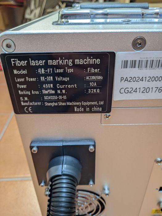 Laser Fibra 30W  150mm x 150mm NOVO