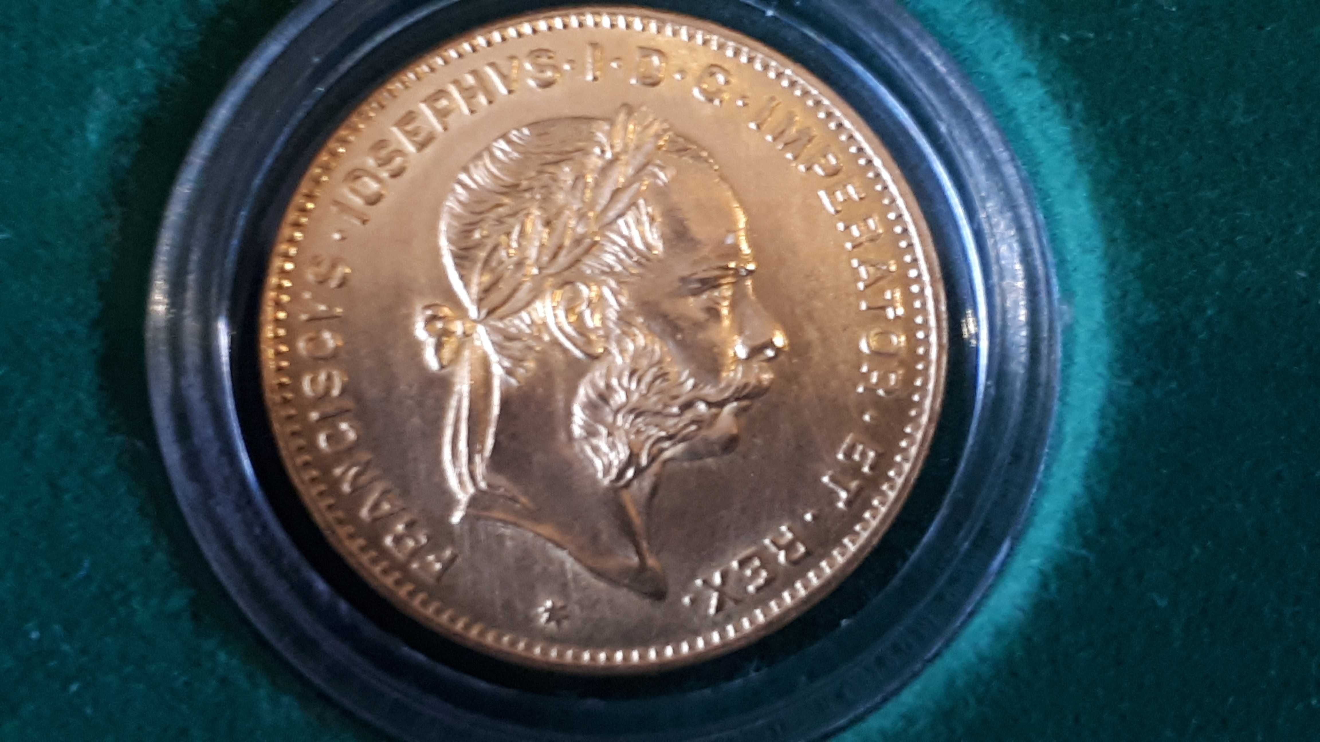 Złota Moneta - 4 FLORENY/ 10 FRANKÓW 1892 - Austria