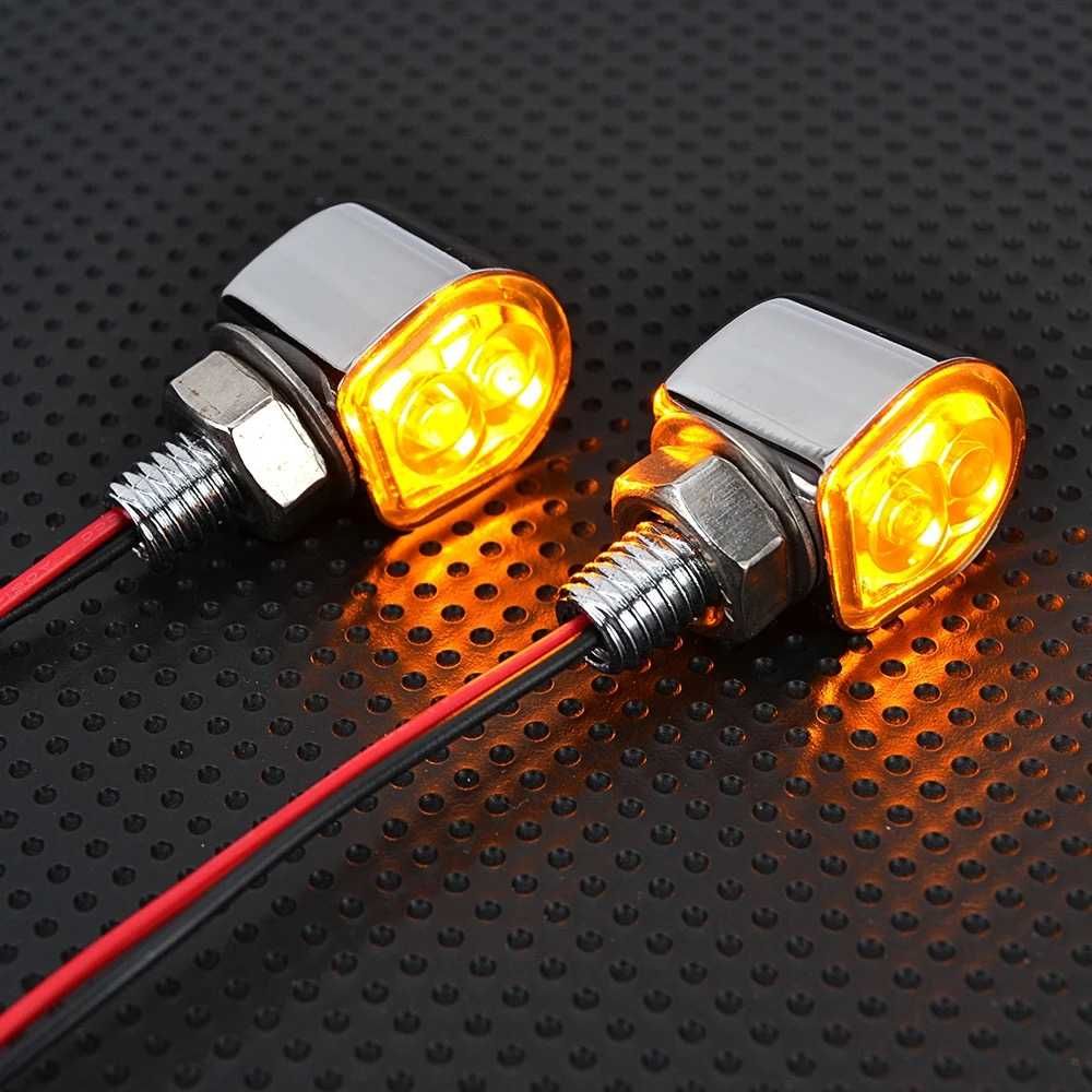 Par piscas minimalistas âmbar LED alumínio