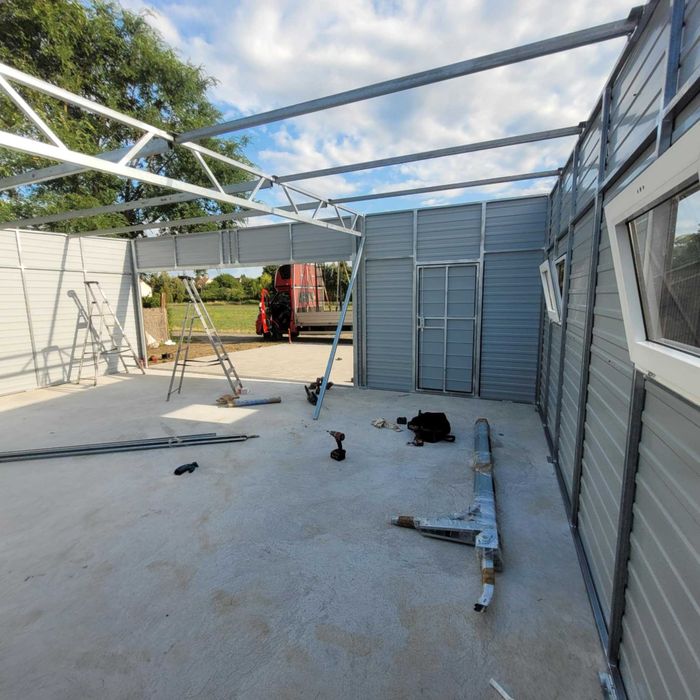 Garaż Blaszany 8x6, Brama Segmentowa 5x2,1 Producent