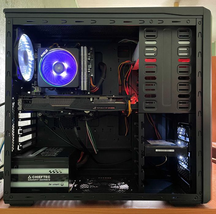!!!цена снижена!!! Продам игровой ПК на базе Ryzen 5 5500 + GTX 1070
