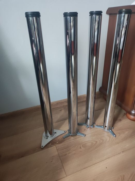 Nogi metalowe chromowane