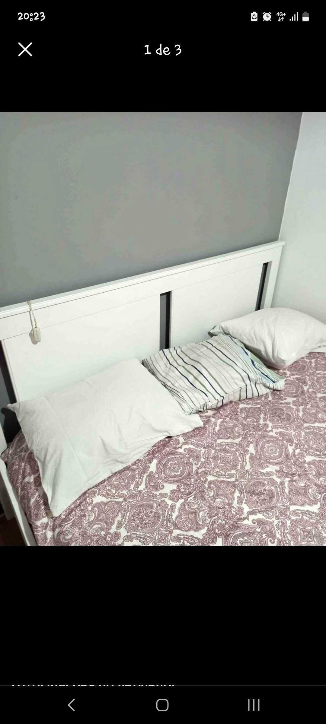 Cama com estrado com nova, 160 por 200