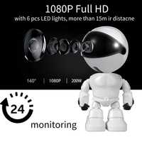 Робот-видеоняня, 1080P HD, с функцией ночного видения
