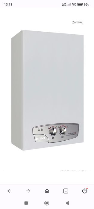 Piecyk, podgrzewacz wody, ogrzewacz gazowy Termet Termaq GE-19-02 19kW