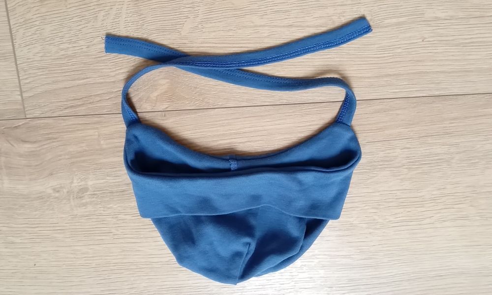 Jesienna bawełniana czapeczka rozm 6-9 m.
