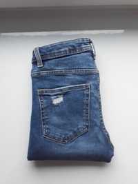 jasne damskie jeansy cropp denim vintage y2k