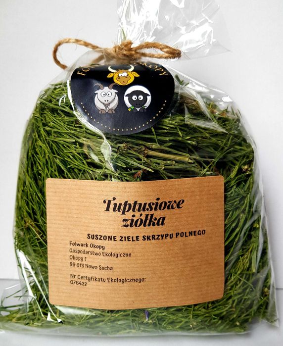 Suszone ziele skrzypu polnego 100g dla gryzoni, królików/Piękna sierść