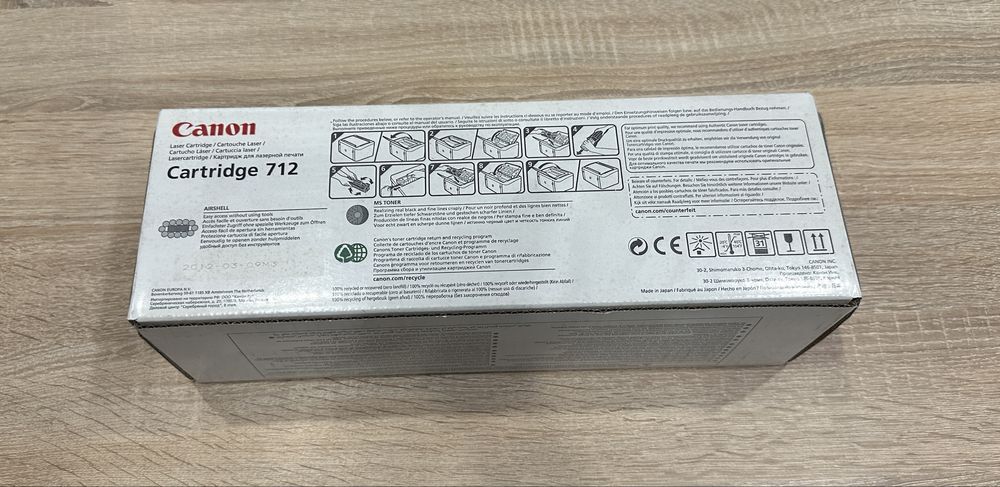 Оригінальний картридж Canon 712 (новий, запечатаний)