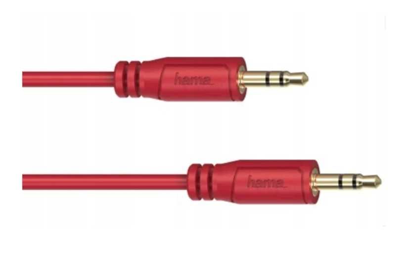 HAMA Kabel Jack 3,5mm Mini Jack - Jack 3,5mm GOLD Slim Flexi