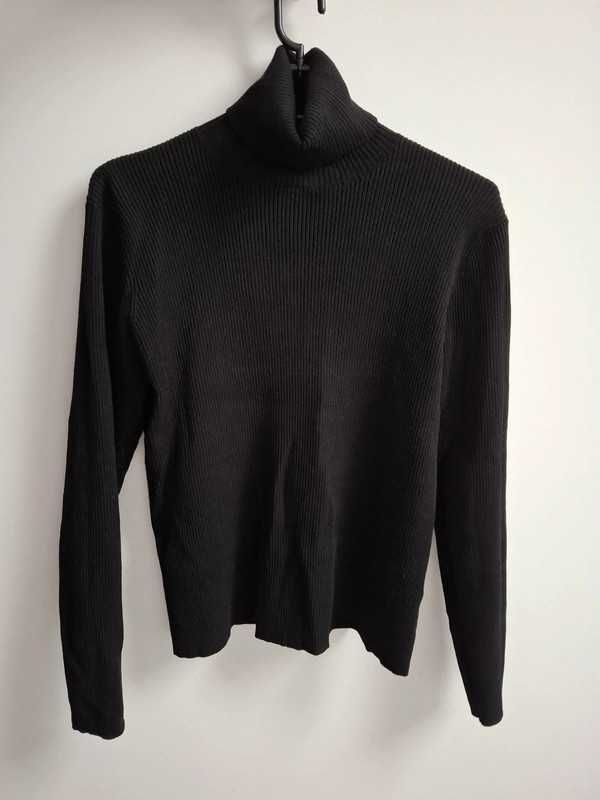Sweter golf damski czarny prążkowany Dorothy Perkins 48
