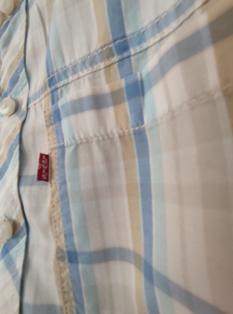 Elegancka męska koszula w kratę Levi's rozm. L