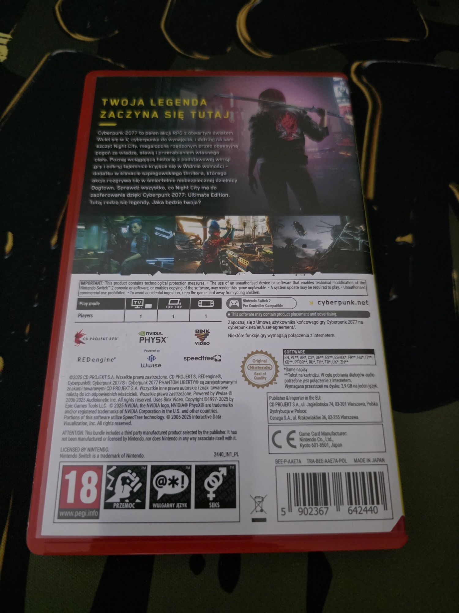 Cyberpunk 2077 ultimate edition - Switch 2