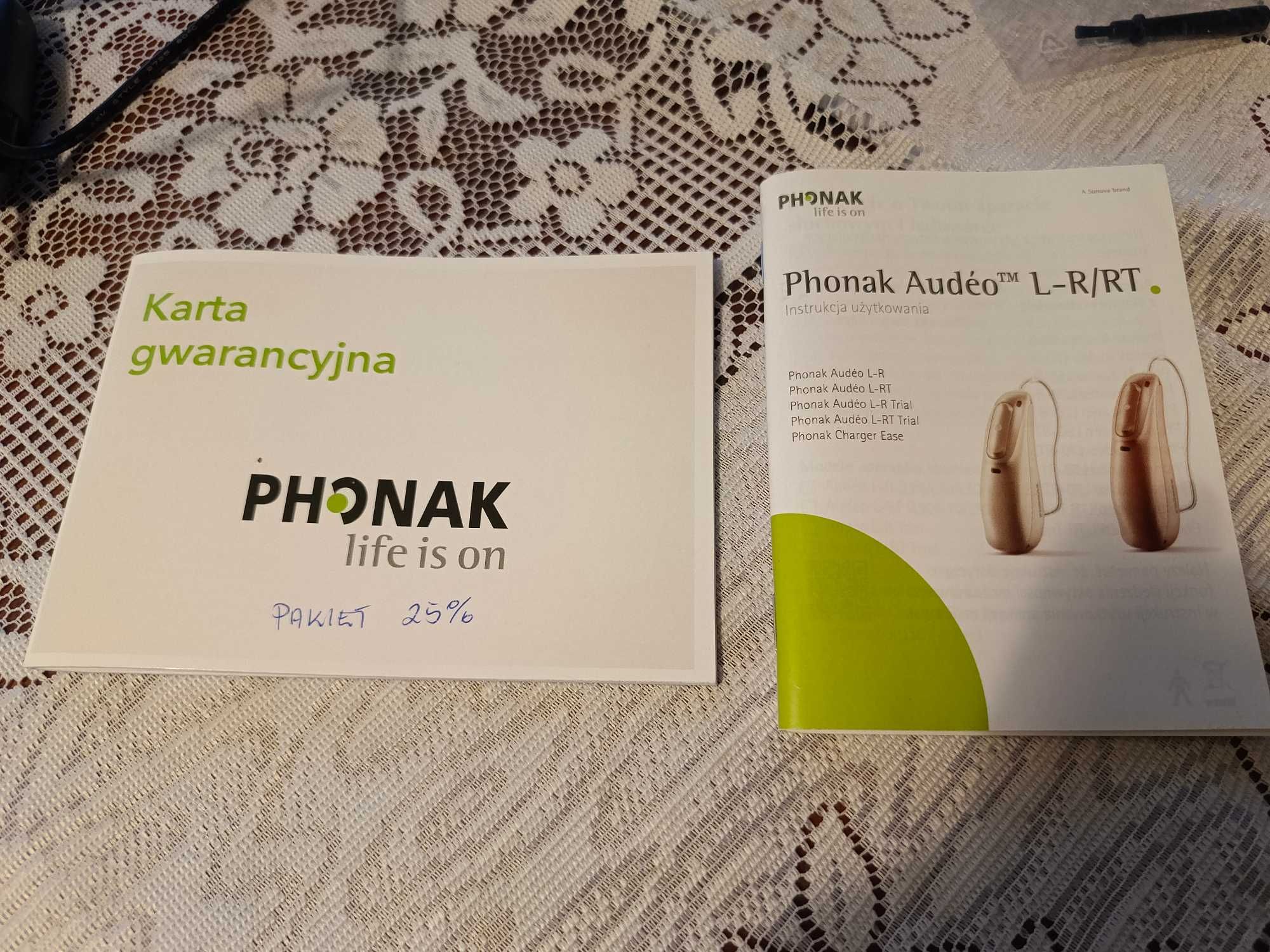 Aparat słuchowy Phonak Audeo L-R, GWARANCJA do 12.2027 ! ! !
