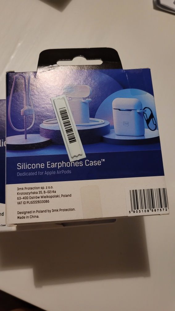 Etui na słuchawki 3MK silicone Airpods case 2nd gen. Białe