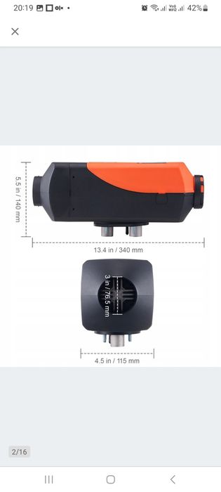Дизельний обігрівач•Вебасто 2 кВт 12В Vevor• моноблок•автономка 2 кВт