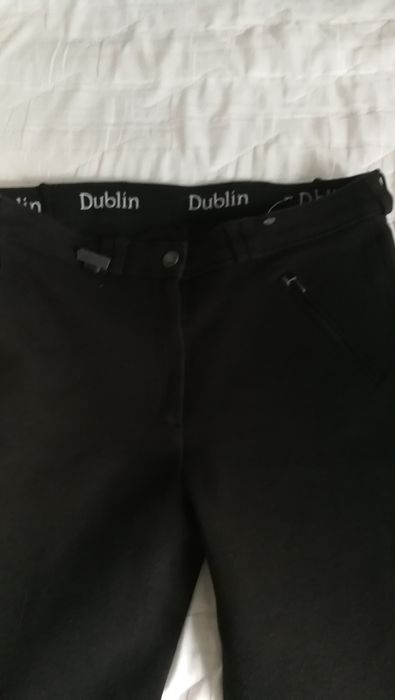 Nowe czarne bryczesy marki Dublin rozmiar M jazda konna Horse gloss p