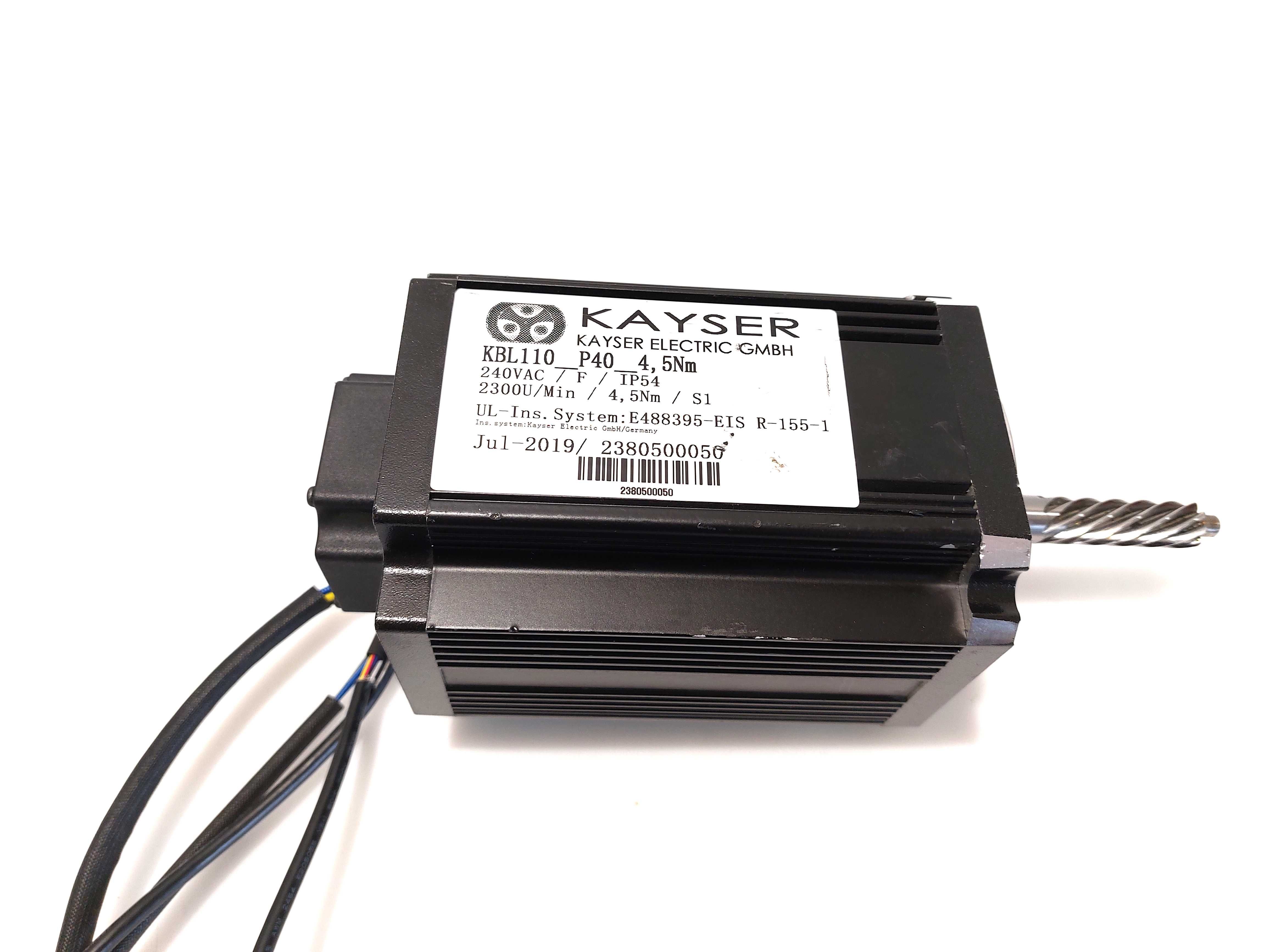 Silnik elektryczny KAYSER KBL110_P40_4,5Nm