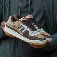 Кроссовки Adidas Forum 84 Low CL Alumin Branch Brown