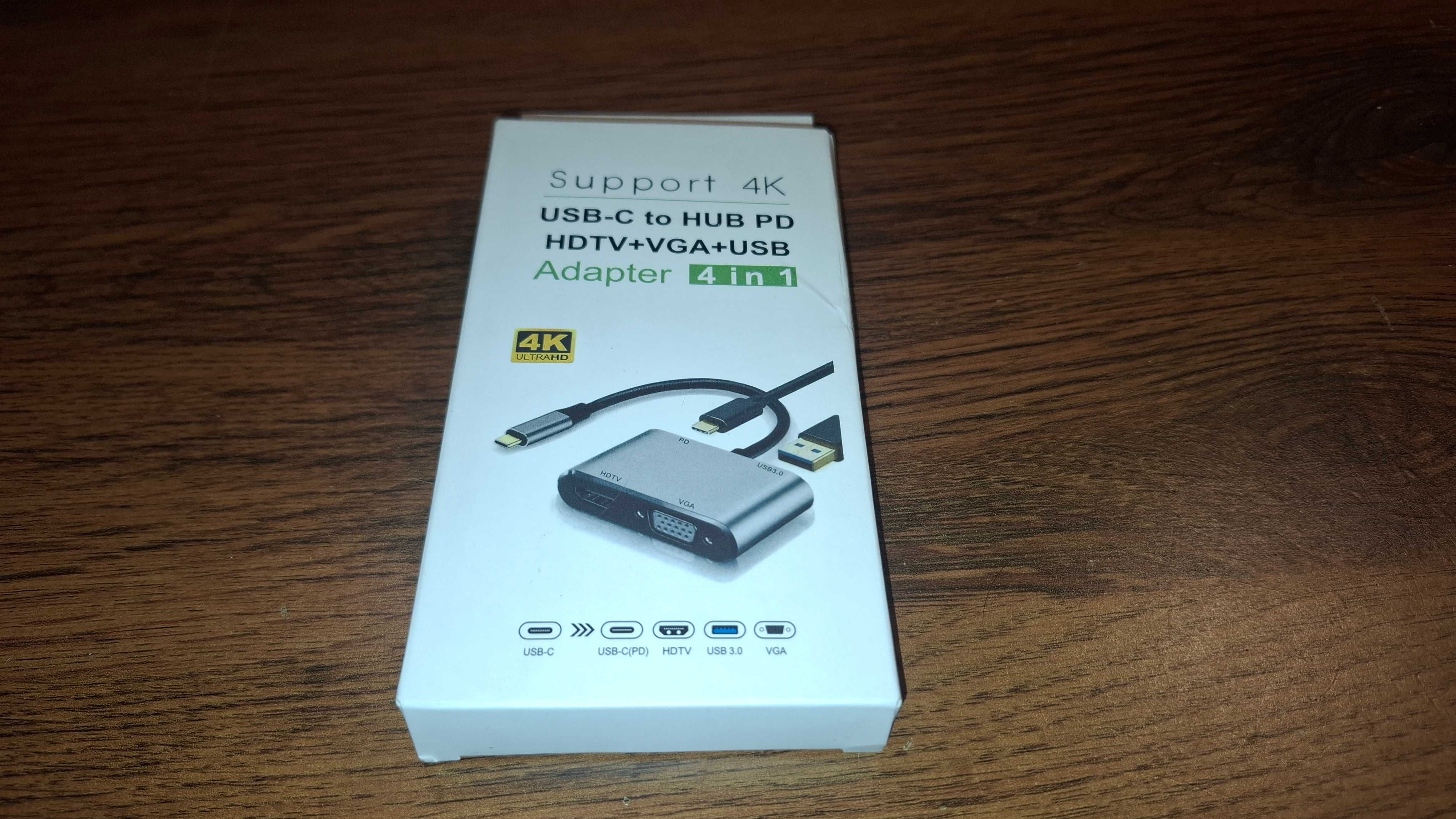 Multi Adapter 4 w 1 - USB - HDMI - VGA