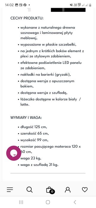Łóżeczko dziecięce Drewex Miś na Chmurce