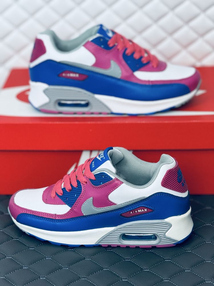 Женские кожаные кроссовки Nike air max 90 кожа