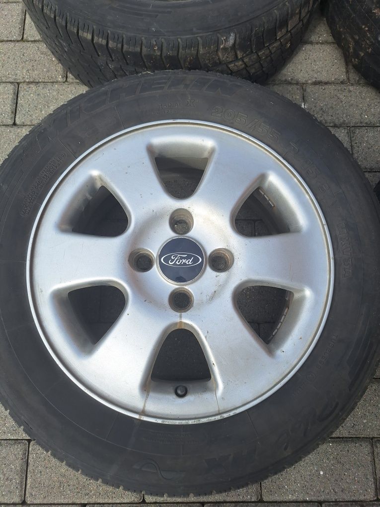 Felgi aluminiowe 4x108 + opony 205/55R15