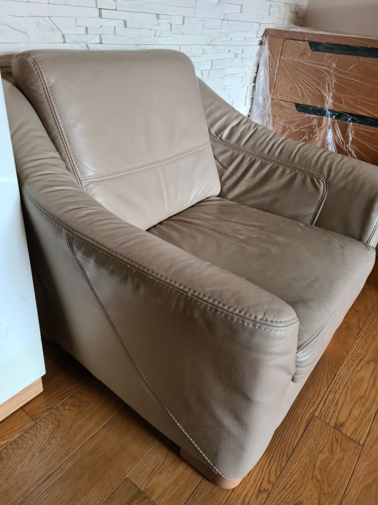 Etap Sofa - skórzana sofa oraz fotel