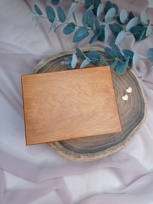 Pudełko na obrączki z dowolnym napisem